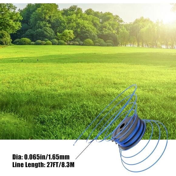 AC41RL3 AC41RDLB 27ft 0.065" Autofeed Dual Replacement Line, 6 Spool + 2 Caps - Picture 5 of 6